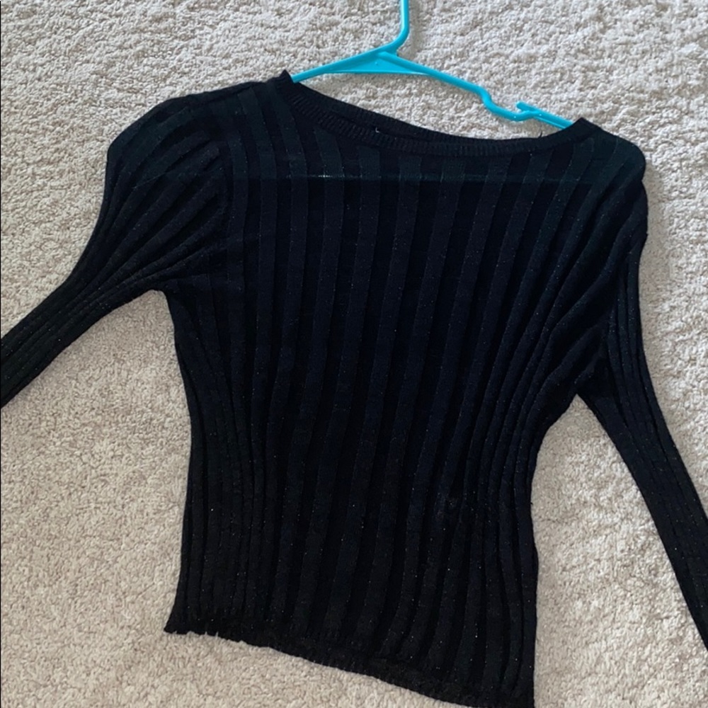 Long sleeve Mesh/Sparkly Top